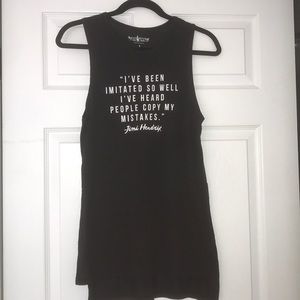 Size Small Jimi Hendrix quote extra long T-shirt